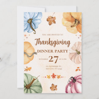 Invitation au dîner de Thanksgiving - Rassemblons-
