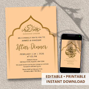Invitation au dîner d'Iftar de Ramadan sous l'arch