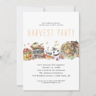 Invitation au dîner Modern Harvest