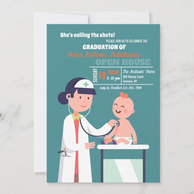 Invitation au doctorat sur l'examen de la qualific (Devant)