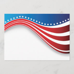 Invitation au drapeau américain