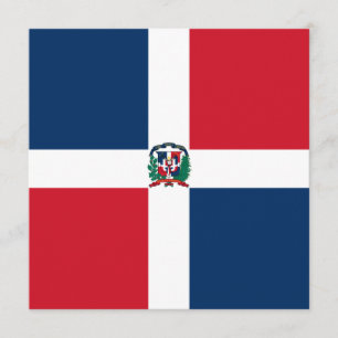 Invitation au drapeau de la République dominicaine