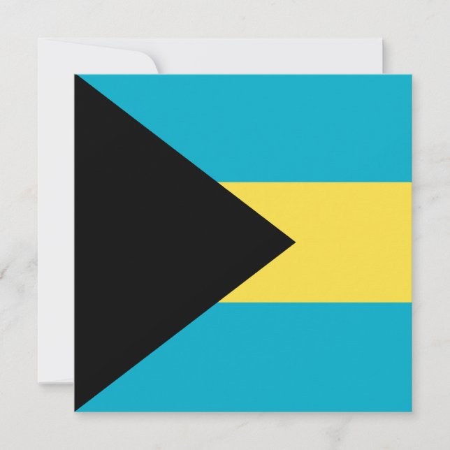 Invitation au drapeau des Bahamas (Devant)