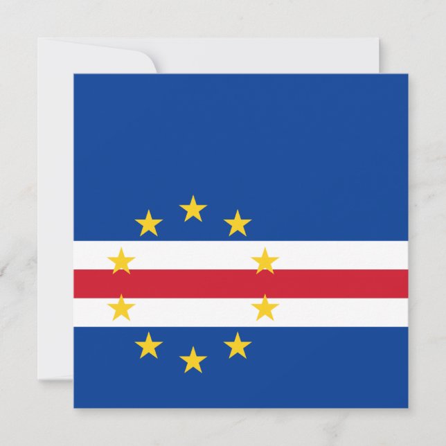 Invitation au drapeau du Cap-Vert (Devant)