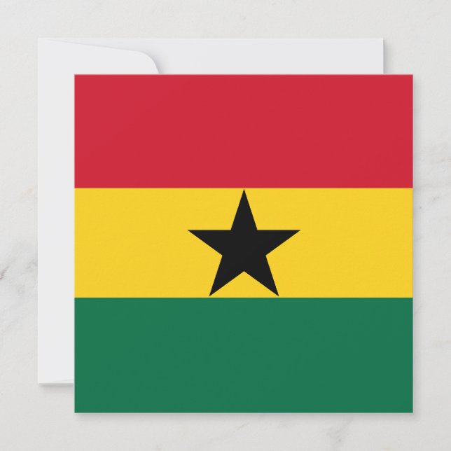 Invitation au drapeau du Ghana (Devant)