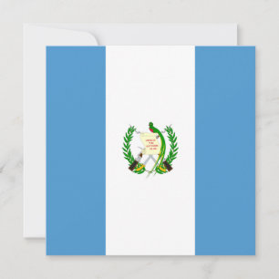 Invitation au drapeau guatémaltèque