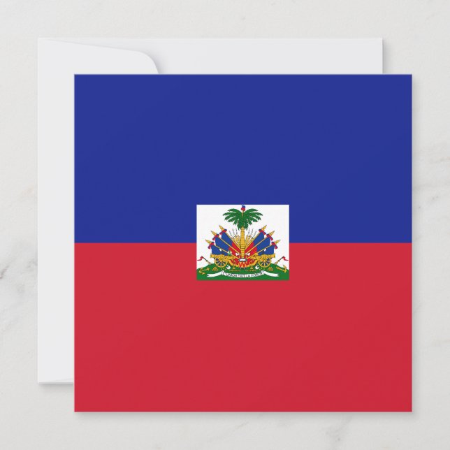 Invitation au drapeau haïtien (Devant)