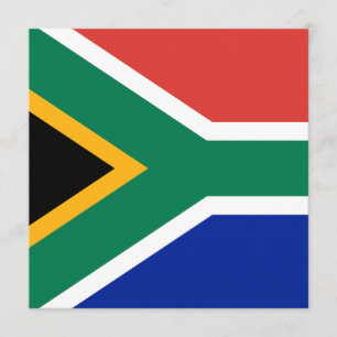 Invitation au drapeau sud-africain