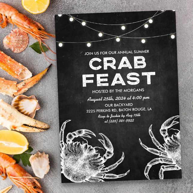Invitation au festin de crabe à la craie (Créateur téléchargé)