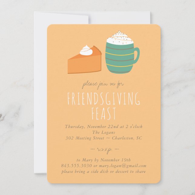 Invitation au Festin de Friendsgiving (Devant)