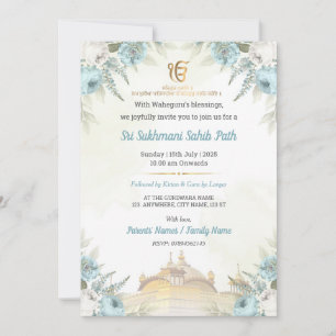 Invitation au Floral Sri Sukhmani Sahib Path