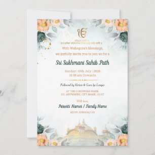 Invitation au Floral Sri Sukhmani Sahib Path