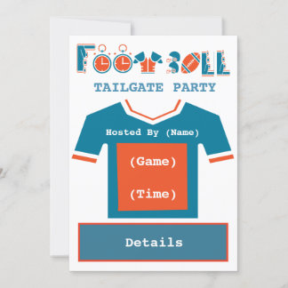 Invitation au Football Tailgate Party