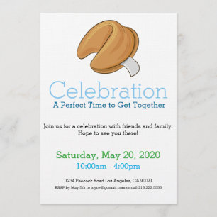 Invitation au Fortune Cookie Party