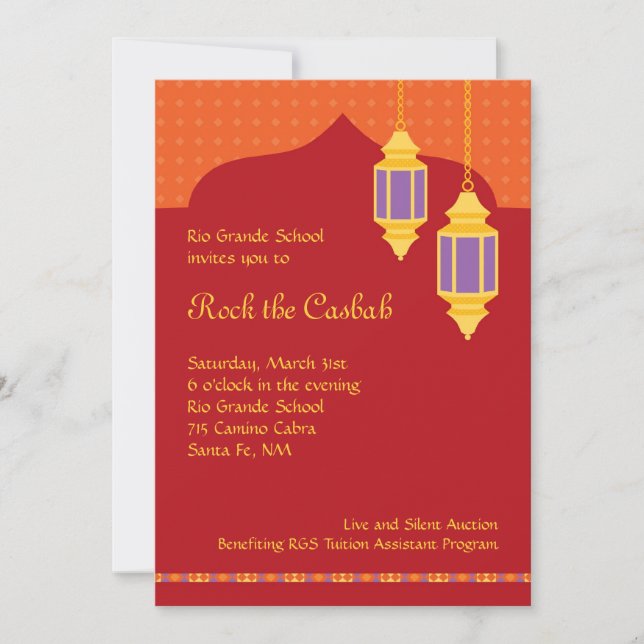 Invitation au Gala de collecte de fonds pour les L (Devant)