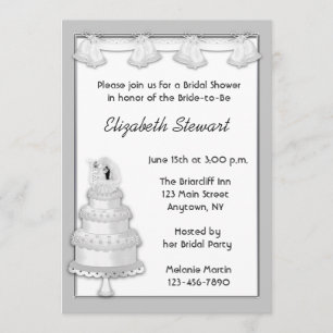 Invitation au gâteau d'argent