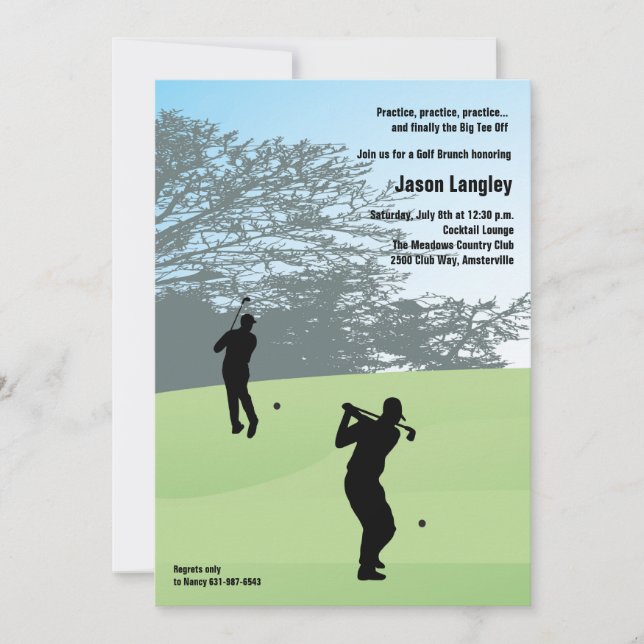 Invitation au golf (Devant)