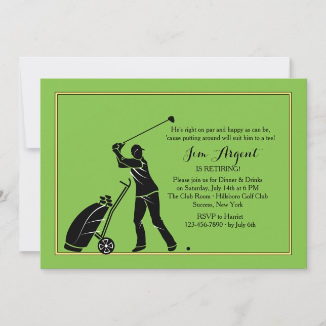 Invitation au golf (Devant)