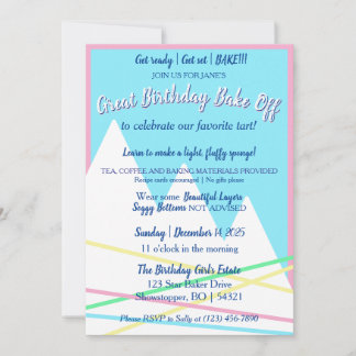 Invitation au Grand Concours de Pâtisserie d'Anniv