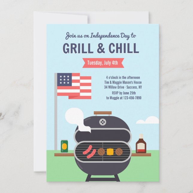 Invitation au grill et à la réfrigération (Devant)