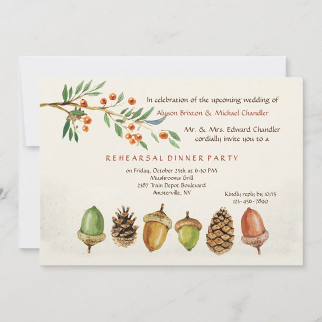 Invitation au jardin d'automne (Devant)