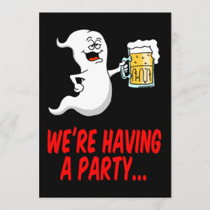 Invitation au jeu de bières Halloween