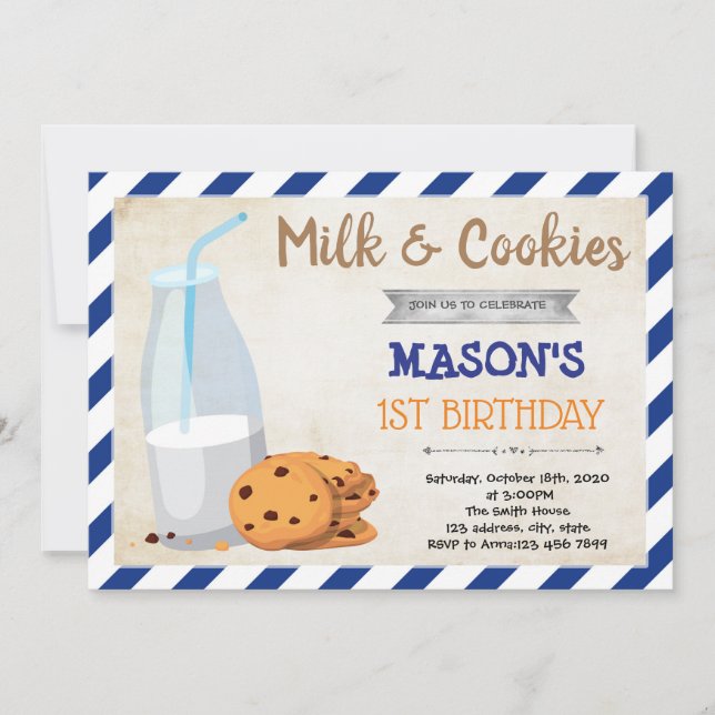 Invitation au Jour des biscuits et du lait (Devant)