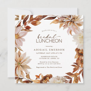 Invitation au lunch de mariage d'automne