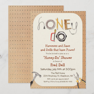Invitation au mariage couple Honey Do