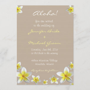Invitation au mariage de destination
