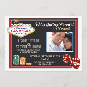 Invitation au mariage de destination de Las Vegas 