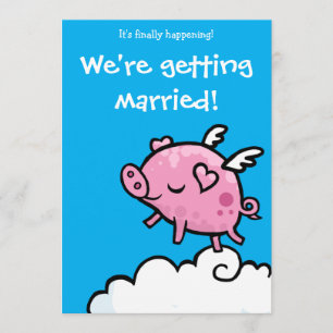 Invitation au mariage de Flying Piggy