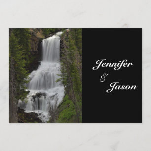 Invitation au mariage de la cascade du parc nation