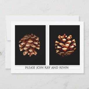Invitation au mariage de Pinecones