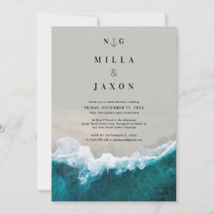 Invitation au mariage de plage