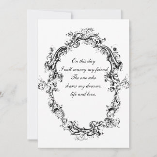 Invitation au mariage romantique Vintage