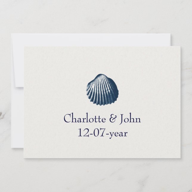 Invitation au mariage sur la plage (Devant)
