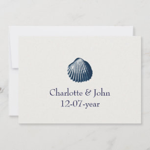Invitation au mariage sur la plage