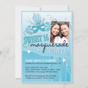INVITATION AU MASQUÉRADE SWEET SIXTEEN