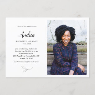 Invitation au mémorial des Feuilles gracieux avec