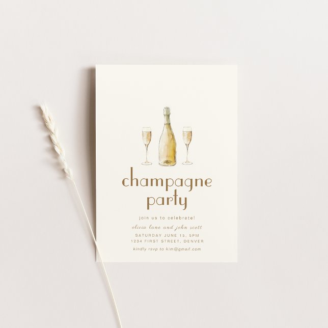 Invitation au modèle de faire-part de fête de pâti (Créateur téléchargé)