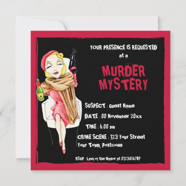Invitation au mystère du meurtre de Fatale (Devant)