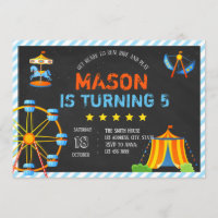 Invitation au parc d'attractions