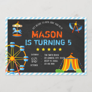 Invitation au parc d'attractions