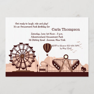 Invitation au parc d'attractions (Brown)