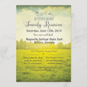 Invitation au parc de réunion de famille