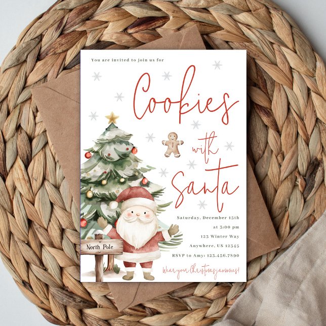 Invitation au Père Noël pour des Cookies (Créateur téléchargé)
