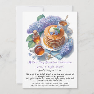 Invitation au petit-déjeuner de la fête des mères
