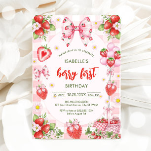 Invitation au premier anniversaire de Bow Berry