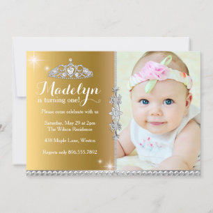 Invitation au premier anniversaire de la petite pr